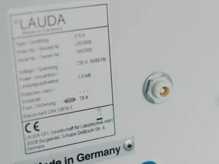 technical information on the hydro lauda bain-marie